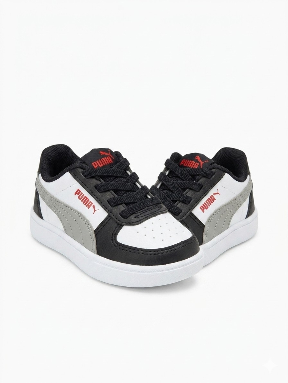 PUMA Kids' Black, White & Gray Casual Sneakers #5